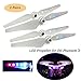 Price comparison product image STARTRC Phantom 3 Propellers,Rechargeable LED Flash Propellers Compatible DJI Phantom 3 Standard /Professional /Advanced/Phantom 3 SE/WIFI 4K Prop Blades,2pairs