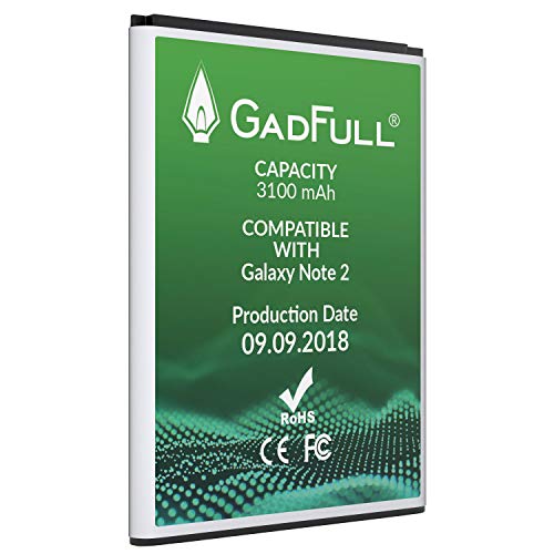 GadFull Batterie pour Samsung Galaxy Note 2 Date de Production est 2018 correspond d origine EB595675LU du mod le GT-N7100 GT-N7105 Parfait comme batterie de remplacement reviews GadFull Batterie pour Samsung Galaxy Note 2 Date de Production est 2018 correspond d origine EB595675LU du mod le GT-N7100 GT-N7105 Parfait comme batterie de remplacement