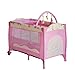 Homcom Portable Baby Child Kid Travel Cot Playpen Play Pen Bed Bassinet Entryway Pink New