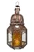 Produktbild Orientalische Laterne aus Metall & Glas Haifa Gelb Klar 40cm groß | Marokkanische Gartenlaterne für draußen, Innen als Bodenlaterne | Marokkanisches Gartenwindlicht Windlicht hängend oder zum hinstellen