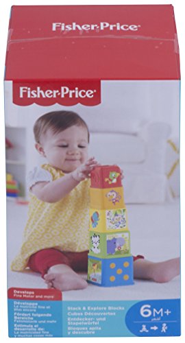 Mattel Fisher-Price CDC52 – Bunte Stapelwürfel - 8