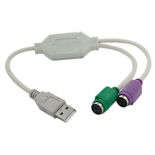 Sourcingmap-USB-auf-PS/2 Tastatur/Maus Dual Kabel-Adapter