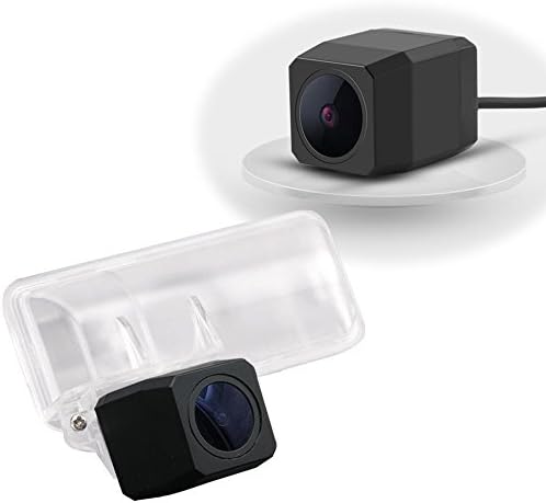 Uni Coba Waterproof Rear View Camera 170 ° Angle Night Vision Car Rear View Camera Parking Aid 628 x 586 Pixel Reversing System with Number Plate Light (Black) for Subaru Impreza WRX STI Sedan Wagon Forester Legacy Exiga BRZ ZC6