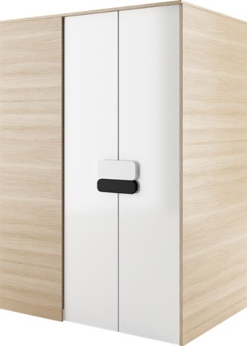 Walkin closet Wardrobe Walkin Wardrobe Gusto right 130 CM in Colour Natural Oak / White