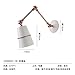 Produktbild Yanlana retro E27 Wandlampe Einstellbar Modern Led Wandleuchte Für Schlafzimmer Wohnzimmer Treppenhaus Flur Schlafzimmer, Küche, Restaurant, Café, Hd 8002-1 B-Rose Gold