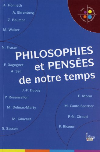 Book's Cover ofPhilosophies et pensées de notre temps
