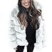 Produktbild VECDY Damen Winterjacke, Schwarzer Freitag Specials Frauen Faux nerz Winter mit Kapuze Faux Pelzjacke Splicing Kapuzenjacke Hoodis Plüsch Mantel Einfarbig Tops Bluse Sweatshirt