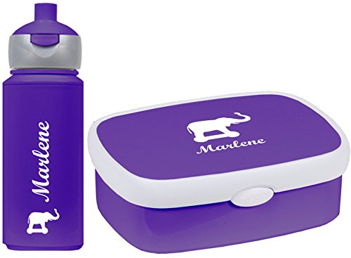 Brotbox Elefant – mit Wunschname personalisierbar - 3