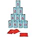 Produktbild HI Dosenwerfen-Spiel mit Dosen und Wurfsäcken, 13 teilig, ab 3 Jahren • Werfen Set Wurf Spiel Dosenschiessen Outdoor Garten Kindergeburtstag