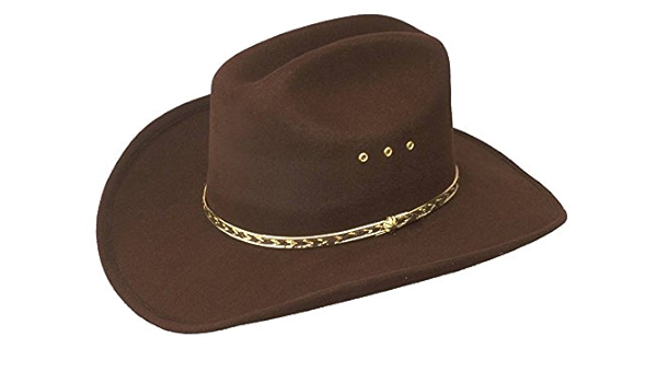 Brown cowboys hat Clearance