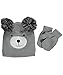 Polar Wear Baby Boys' "Great Bear" Beanie & Mittens Set - gray, one size