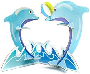 Popzle 3D Interactive Pop Out Activity Gift Greetings/Puzzle Card (Dusty and Donny Dolphin)