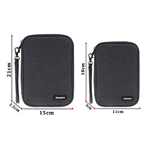 Damero Kleine Tasche für USB-Sticks und Speicherkarten, Aufbewahrungstasche Organiser Tasche für Zubehöre, Schwarz - 6