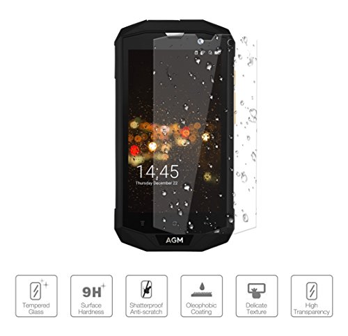 AGM 9H vidrio templado Protector de pantalla Auto matical Attached para AGM A8 A8  se