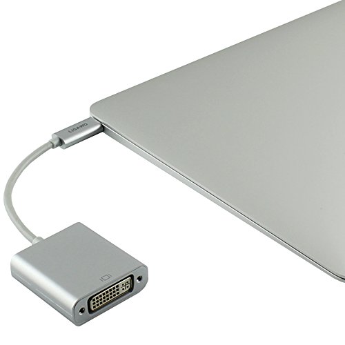Ligawo 6518953 USB 3.1 Typ C Stecker zu DVI Buchse Adapter | Win 10 / Mac OS ab 10.2 / Linux / Google Chrome OS | – silber - 2