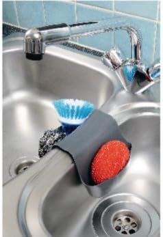 MySmartBuy Double Kitchen Sink Cloth Tidy Holder Caddy Storage Organiser Holder Fits Any Double Sink Scrubber Saddle