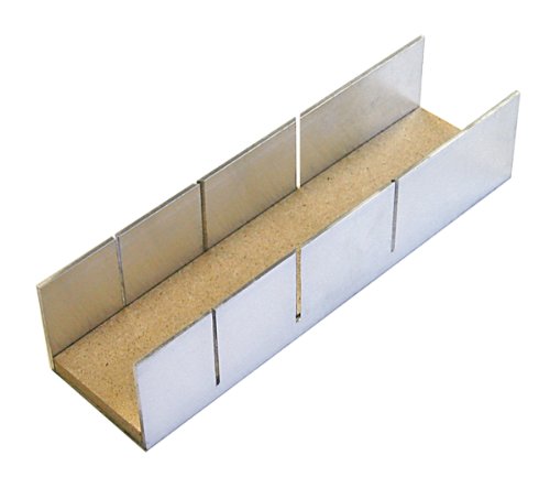 Augusta Präzisions-Schneidlade aus Aluminium 248 mm mit Holzeinlage extra breit, 2230 245 50 AMA