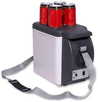 HUANJIE 12V 6L Capacity Portable Car Refrigerator, Cooler&amp; Warmer,Truck Electric Fridge for Travel RV Boat Camping