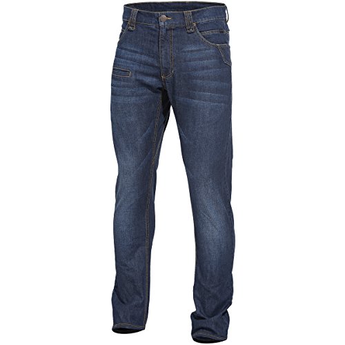 Pentagon Hommes Rogue Jeans Pantalon Indigo Blue taille W32 L30 (tag taille 40/76)