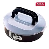 Antiadherente Kaiser Bake & Take Molde transportable Redondo, Negro, 26 cm