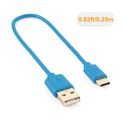 Typ C Kabel, cablecreation 0,25 m kurz usb-c auf Standard USB 2.0 ein Kabel, für MacBook, Nexus 5 x/6P und mehr, Blau [56 K Ohm Widerstand] - 2