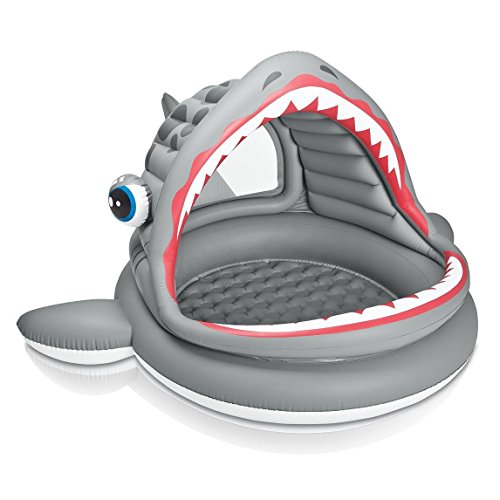 Kinderplanschbecken Schreiender Haifisch mit Sonnendach Intex - 2