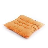 diMio Polster Stuhlkissen Sitzkissen -Cloudy- in natürlichen Farben 38x38x6cm (4er Pack, Orange) diMio Polster Stuhlkissen Sitzkissen -Cloudy- in natürlichen Farben 38x38x6cm (4er Pack, Orange)