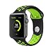 Produktbild AWStech Apple Watch Armband 38mm Series 1 Series 2 Sport Edition Black Green Soft Silikon Strap Replacement Wristband Uhrenarmband Ersatzband f¨¹r iWatch Apple Watch Nike+