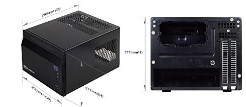 SilverStone SST-SG06BB-Lite – Sugo Mini-ITX kompaktes Cube Gehäuse, schwarz - 13
