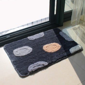 XUELONG Door mat input door catch water Bathroom Slip-proof Mat hall entrance kitchen toilet wc feet ,45cm*65cm, blue sea star
