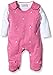 SALT AND PEPPER Baby Girls Crew Neck Long Sleeve Footies -  Pink - 3-6 Months