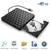 【Gute Leistung】Das DVD Brenner Extern verfügt über eine leistungsstarke Fehlerkorrektur, Stoßdämpfung und Geräuschreduzierung sowie einen geringen Stromverbrauch. Es unterstützt DVD + R,DVD-R,CD-ROM,DVD-ROM,CD-R und CD-RW.Die höchste DVD-Lesegeschwindigkeit beträgt achtmal. Die maximale CD-Lesegeschwindigkeit beträgt 24X und die maximale Brenngeschwindigkeit der CD beträgt 8X