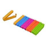 Duradero, fácil de usar Lote de 10 pinzas de fermer las bolsas Clip de cierre color Random