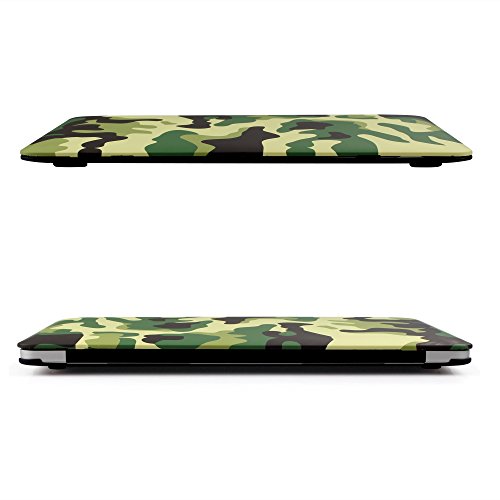iDOO MacBook Schutzhülle / Hard Case Cover Laptop Hülle [Für MacBook Air 13 Zoll: A1369/A1466] – matt, Tarnmuster - 4