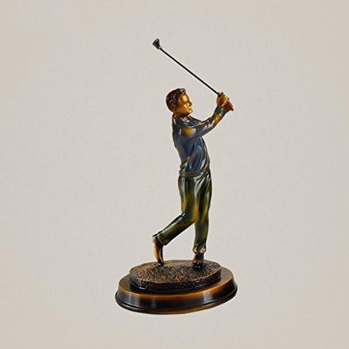 CHENGYI Creative Golf Figure Resin Statue Ornaments Living Room Cabinets Office Decoration Handicrafts,14.8 * 14.8 * 31cm ( Color : D )