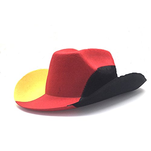 Cowboy Hut Deutschland Schwarz Rot Gold Filzhut WM & EM