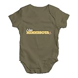 TWISTED ENVY Baby Mädchen (0-24 Monate) Body Gr. 0-3 Monate, Khaki