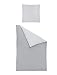 Produktbild Irisette Classic Jersey Wendebettwäsche 8611-11 silber 135x200 cm + 80x80 cm