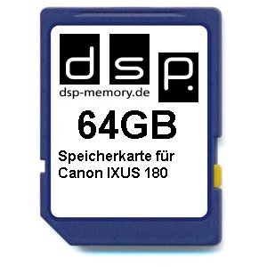 DSP Memory Z-4051557436534 64GB Speicherkarte für Canon IXUS 180