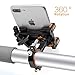 Produktbild Fahrrad Handyhalterung, Aluminiumlegierung Fahrrad Motorrad Lenker Handyhalter mit 360°Drehung Einstellbar Universal passend für 3,5-7 Zoll Smartphone