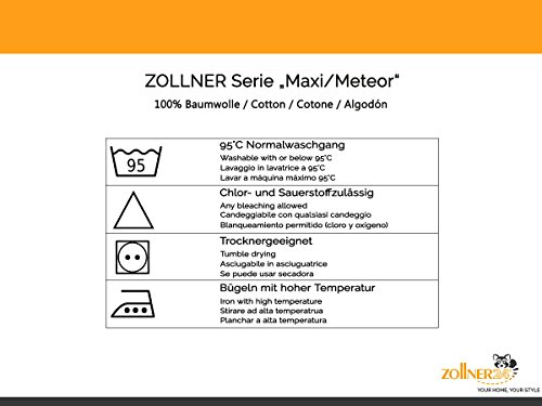 ZOLLNER® hochwertiges Betttuch / Bettlaken weiß 240×290 cm, in weiteren Größen verfügbar,ohne Gummizug, direkt vom Hotelwäschehersteller, Serie „Maxi“ - 3