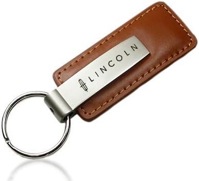 Lincoln Brown Leather Key Chain