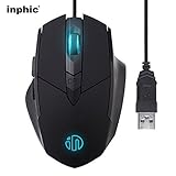 Inphic Gaming Mouse, 4800 DPI Programmable Ergonomic PC Computer Laptop Mac Gami