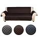 Produktbild KINLO wasserfest Sesselschoner Anti-Rutsch Schonbezug mit Armlehnen Doppelseitig Sesselauflage Sesselschutz 3 sitzer Sofa Matte für Hunde/Katzen 167cm*165cm (milchig/beige)