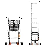 ✪ GROSSE ANWENDBARKEIT - Entriegeln Sie jeden Abschnitt in Schritten von 1 Fuß, um die Leiterhöhe individuell an Ihre Bedürfnisse anzupassen. Ideal für Innen- und Außenanstriche, Dekorationen, Loft-Zugang, Fensterreinigung, Dachrinnenreinigung und Heimwerkerarbeiten.