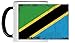 Produktbild Tasse Fahne Retro Tansania weiß