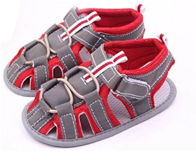 Baby Summer Shoes, ABsolutely Baby Children First Walker Toddler Anti-slip Shoes Newborn Fashion Infant Baby Boys Sandals (Age:6~12 Month/UK:2, Red)