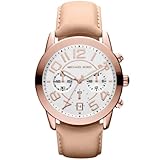 Michael Kors Damen-Armbanduhr Chronograph Quarz Leder MK2283