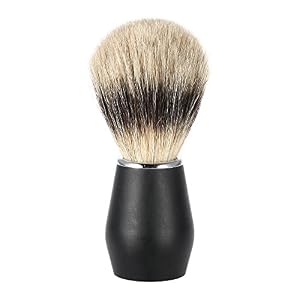 Anself Men's Badger Shaving Brush Bristle Razor Brush Metal Handle