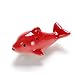 Produktbild 3 STÜCKE 11 cm X 5 cm / 4,4 inch X 2 Zoll Mini Keramik Dolphin Geformt 6 Loch Alto Ocarina Musical Flöte,Red